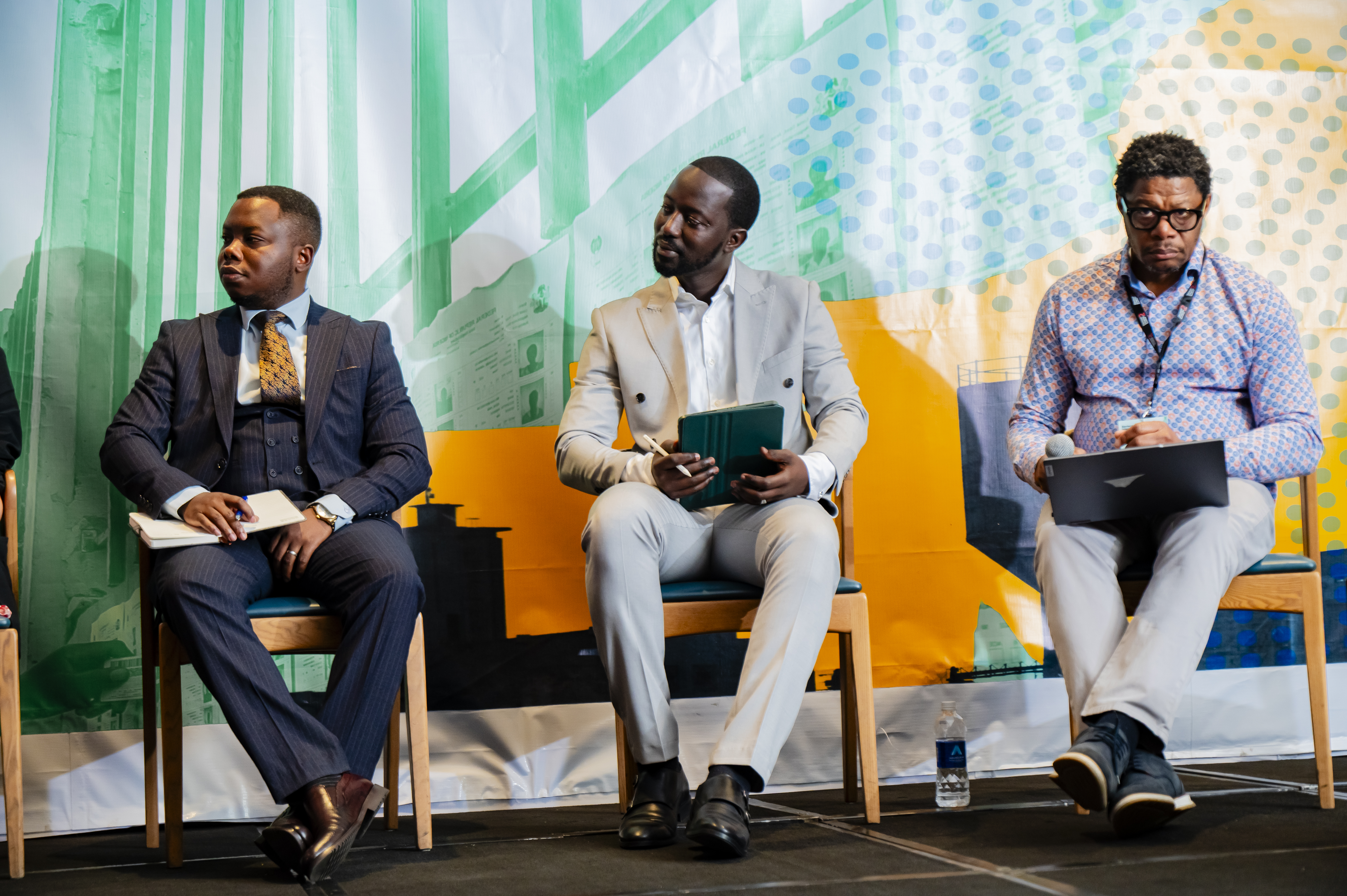 Mamadou Mb. Dione with a group